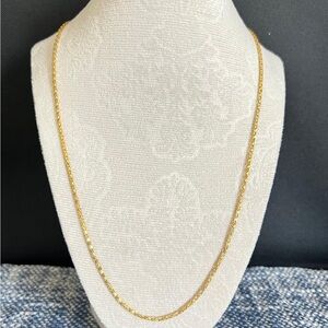 Elegant Gold Chain Necklace Mouse Tail Style